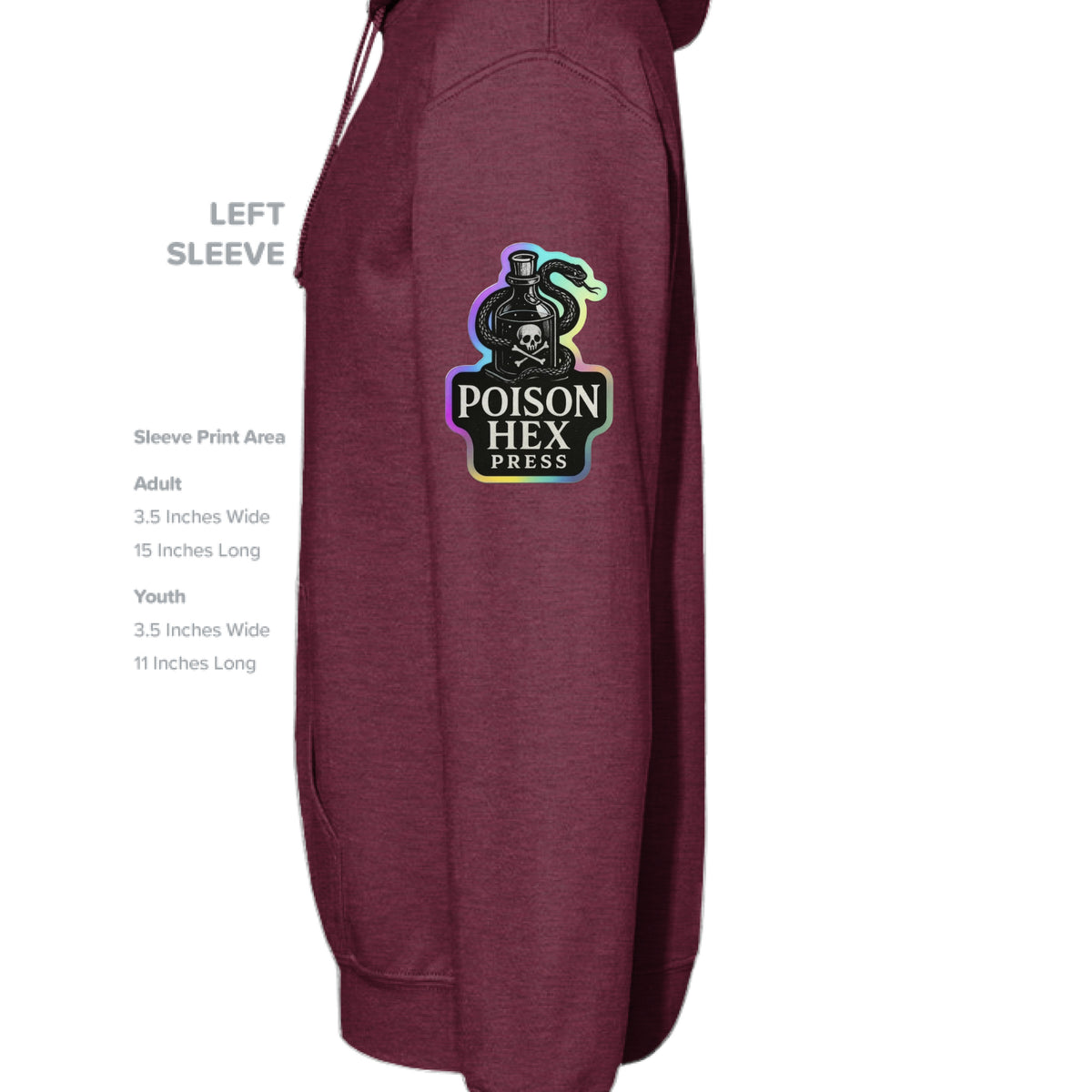 Heather Sport Dark Maroon - SLEEVE_LEFT